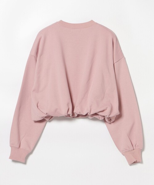 BEAMS HEART（ビームスハート）の「バルーン クロップド スウェット（Tシャツ/カットソー・レディース・チャコールグレー/ピンク/イエロー・FREE）」の16枚目の写真