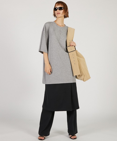 PRANK PROJECT（プランクプロジェクト）の「クールタッチフライスビッグTEE / Cool Touch Fly Big T-Shirt（Tシャツ/カットソー・レディース・グレー/ブラック/ホワイト・FREE）」の4枚目の写真