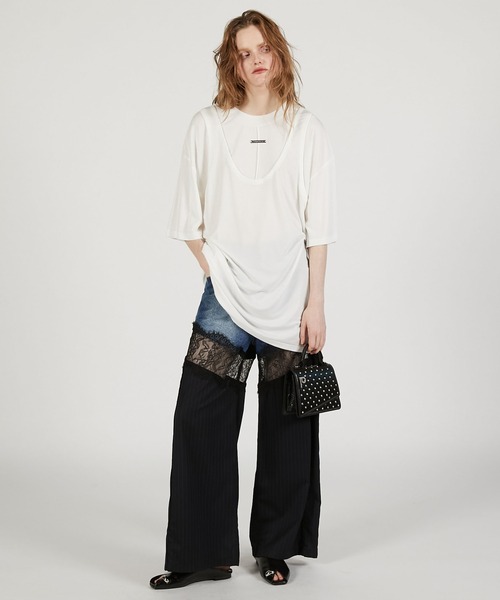 PRANK PROJECT（プランクプロジェクト）の「クールタッチフライスビッグTEE / Cool Touch Fly Big T-Shirt（Tシャツ/カットソー・レディース・グレー/ブラック/ホワイト・FREE）」の14枚目の写真