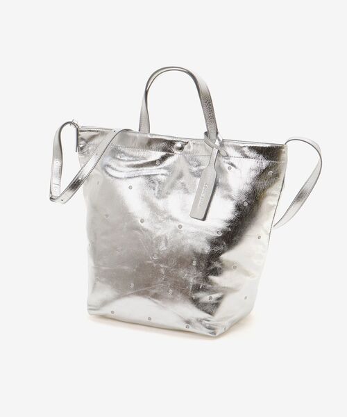 le.coeur blanc(ルクールブラン)の「ドット刺繍2wayトート(トートバッグ・レディース・シルバー/ブラック/ベージュ・FREE)」の14枚目の写真