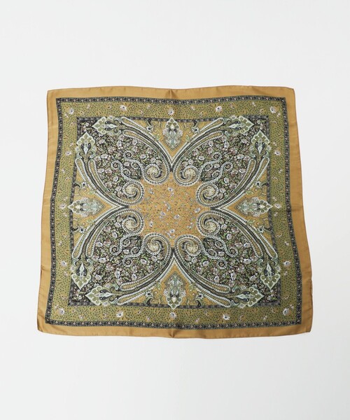 BEAUTY&YOUTH UNITED ARROWS(ビューティーアンドユースユナイテッドアローズ)の「ペイズリー×フラワーモチーフ スカーフ(バンダナ/スカーフ・レディース・オリーブ/レッド・FREE)」の10枚目の写真