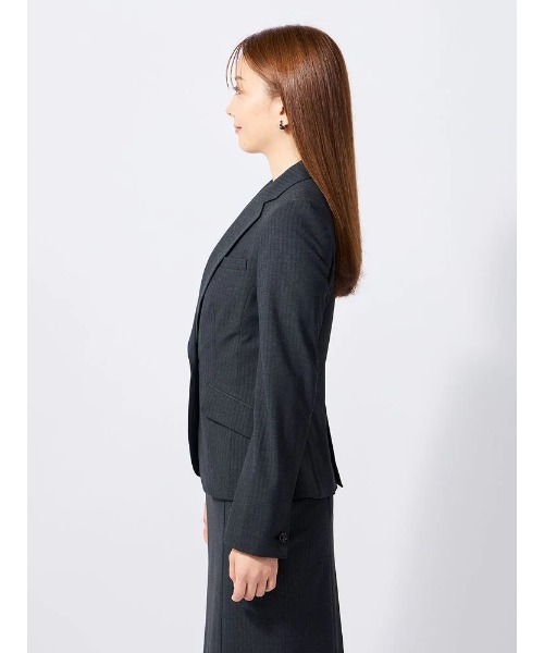 Perfect Suit FActory（パーフェクトスーツファクトリー）の「【洗える・スーパーストレッチ】スマ美パンツスーツセット（スーツセット・レディース・ネイビー/グレー・15号/11号/9号/7号/5号/13号）」の6枚目の写真