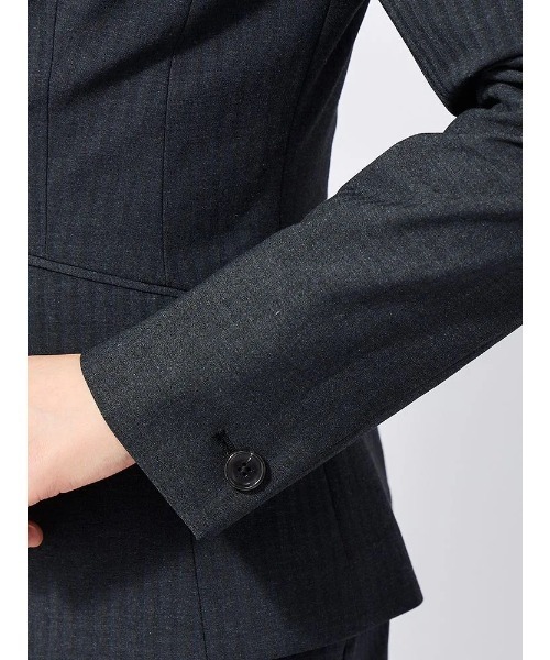 Perfect Suit FActory（パーフェクトスーツファクトリー）の「【洗える・スーパーストレッチ】スマ美パンツスーツセット（スーツセット・レディース・ネイビー/グレー・15号/11号/9号/7号/5号/13号）」の9枚目の写真