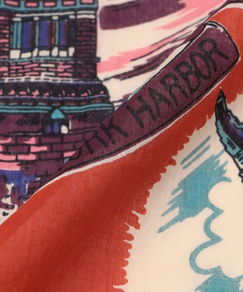 BINDU（ビンドゥー）の「BINDU: PRINT BANDANA 25AW（バンダナ/スカーフ・メンズ・ブラウン/レッド/ライトブルー/ネイビー・ONE SIZE）」の6枚目の写真