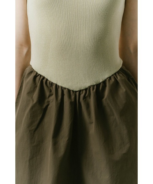 Knuth Marf（クヌースマーフ）の「taffeta docking one piece（ワンピース・レディース・ブラック/ミント・X-SMALL/SMALL/MEDIUM）」の5枚目の写真