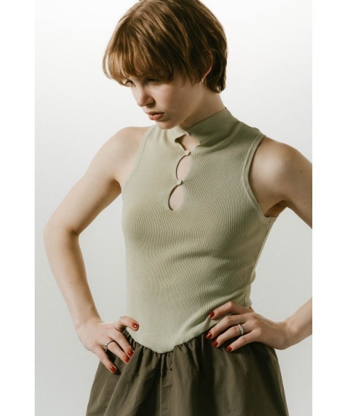 Knuth Marf（クヌースマーフ）の「taffeta docking one piece（ワンピース・レディース・ブラック/ミント・X-SMALL/SMALL/MEDIUM）」の10枚目の写真