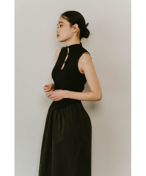 Knuth Marf（クヌースマーフ）の「taffeta docking one piece（ワンピース・レディース・ブラック/ミント・X-SMALL/SMALL/MEDIUM）」の11枚目の写真