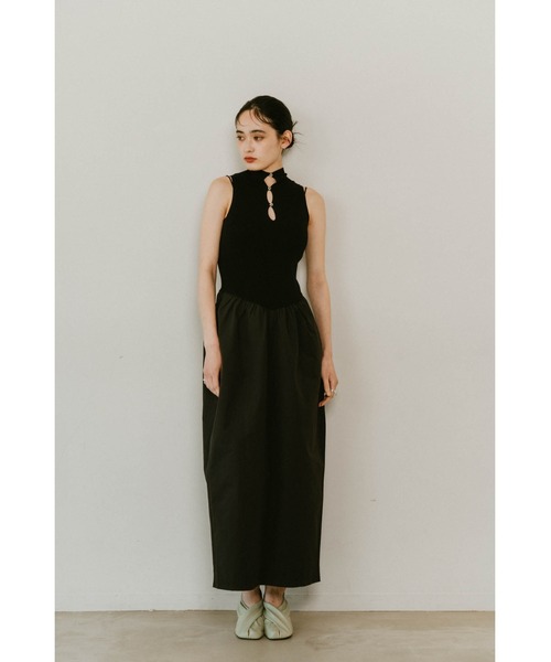 Knuth Marf（クヌースマーフ）の「taffeta docking one piece（ワンピース・レディース・ブラック/ミント・X-SMALL/SMALL/MEDIUM）」の14枚目の写真