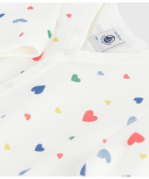 PETIT BATEAU(プチバトー)の「足なしロンパース(ロンパース・キッズ・ホワイト系その他/ホワイト×グレー/ホワイト×ブルー・3MONTH/6MONTH/12MONTH)」の5枚目の写真