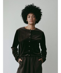 HER.（ハー）の「ベロアカーディガン（カーディガン/ボレロ）」