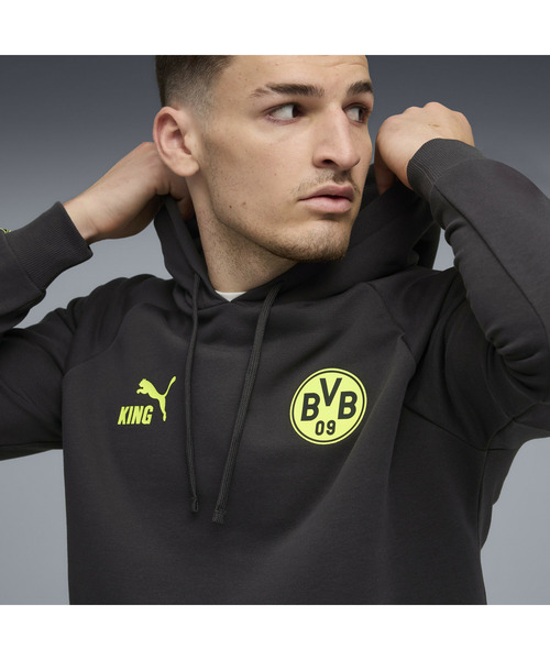 PUMA(プーマ)の「PUMA プーマ メンズ ドルトムント キング フーディ(パーカー・メンズ・グレー系その他2・MEDIUM/LARGE/X-LARGE/SMALL/X-SMALL)」の2枚目の写真