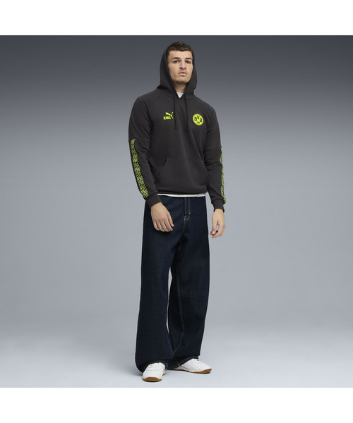 PUMA(プーマ)の「PUMA プーマ メンズ ドルトムント キング フーディ(パーカー・メンズ・グレー系その他2・MEDIUM/LARGE/X-LARGE/SMALL/X-SMALL)」の3枚目の写真