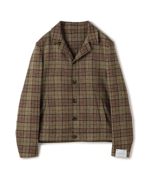 別注】CARUSO ウールチェック ショートブルゾン（ブルゾン
