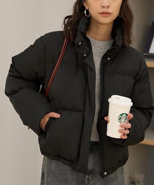 FREE'S MART（フリーズマート）の「◆スタンドショート中綿ブルゾン（ブルゾン・レディース・ホワイト/ブラウン/ブラック・SMALL/MEDIUM）」の7枚目の写真