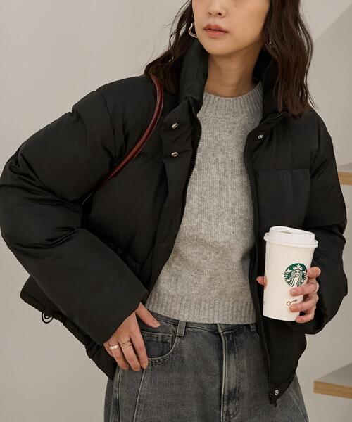 FREE'S MART（フリーズマート）の「◆スタンドショート中綿ブルゾン（ブルゾン・レディース・ホワイト/ブラウン/ブラック・SMALL/MEDIUM）」の8枚目の写真