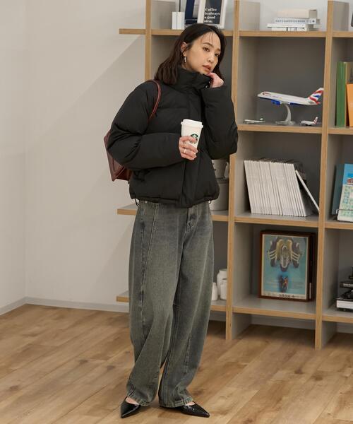 FREE'S MART（フリーズマート）の「◆スタンドショート中綿ブルゾン（ブルゾン・レディース・ホワイト/ブラウン/ブラック・SMALL/MEDIUM）」の12枚目の写真