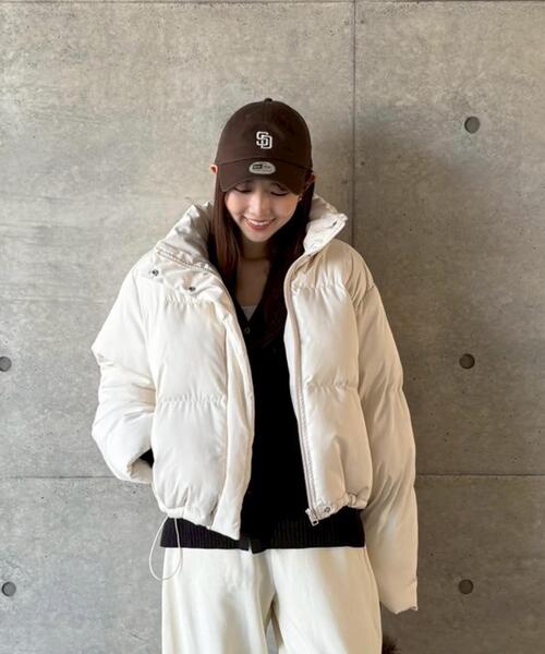 FREE'S MART（フリーズマート）の「◆スタンドショート中綿ブルゾン（ブルゾン・レディース・ホワイト/ブラウン/ブラック・SMALL/MEDIUM）」の14枚目の写真