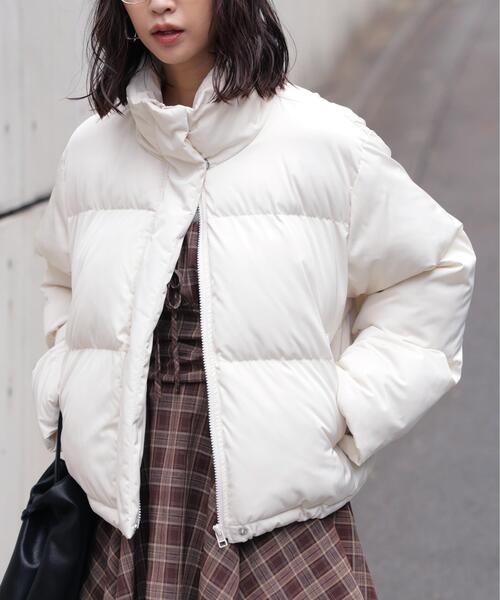 FREE'S MART（フリーズマート）の「◆スタンドショート中綿ブルゾン（ブルゾン・レディース・ホワイト/ブラウン/ブラック・SMALL/MEDIUM）」の15枚目の写真