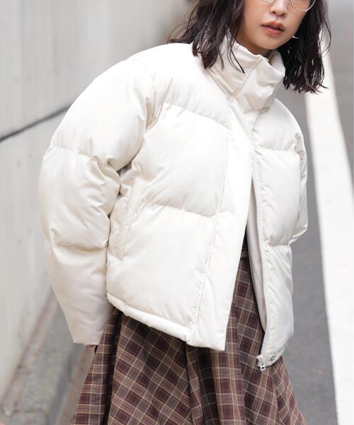 FREE'S MART（フリーズマート）の「◆スタンドショート中綿ブルゾン（ブルゾン・レディース・ホワイト/ブラウン/ブラック・SMALL/MEDIUM）」の16枚目の写真