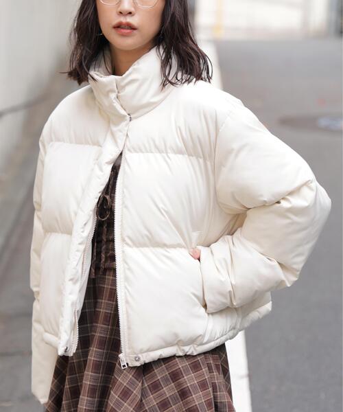 FREE'S MART（フリーズマート）の「◆スタンドショート中綿ブルゾン（ブルゾン・レディース・ホワイト/ブラウン/ブラック・SMALL/MEDIUM）」の17枚目の写真