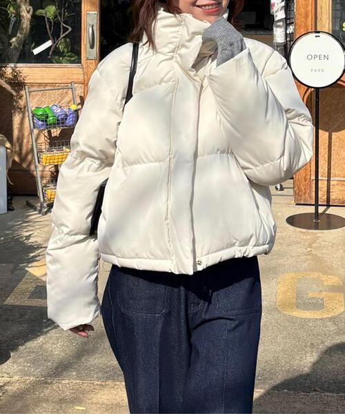 FREE'S MART（フリーズマート）の「◆スタンドショート中綿ブルゾン（ブルゾン・レディース・ホワイト/ブラウン/ブラック・SMALL/MEDIUM）」の18枚目の写真