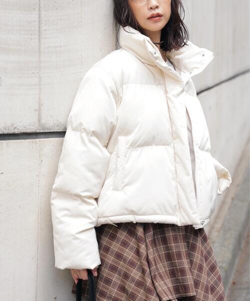 FREE'S MART（フリーズマート）の「◆スタンドショート中綿ブルゾン（ブルゾン・レディース・ホワイト/ブラウン/ブラック・SMALL/MEDIUM）」の20枚目の写真