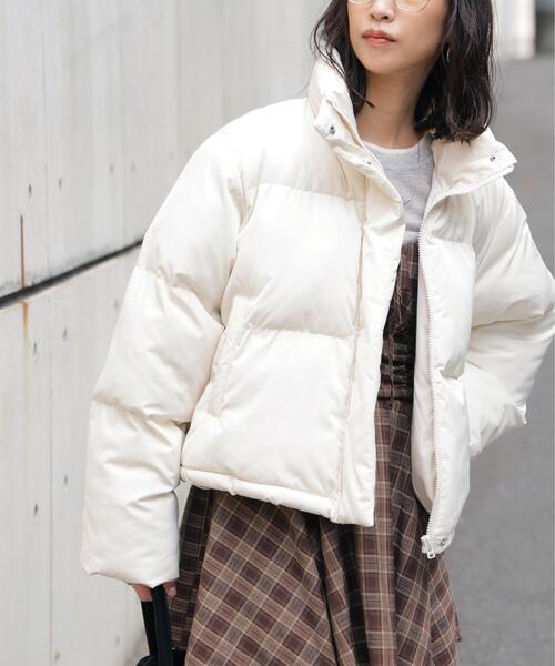 FREE'S MART（フリーズマート）の「◆スタンドショート中綿ブルゾン（ブルゾン・レディース・ホワイト/ブラウン/ブラック・SMALL/MEDIUM）」の21枚目の写真