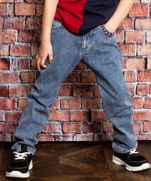 カラー刺しゅうストレッチデニムパンツ(100~160cm)