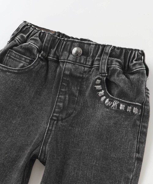 WASK（ワスク）の「カラー刺しゅうストレッチデニムパンツ(100~160cm)（デニムパンツ・キッズ・ブラック/ブルー・160cm/130cm/120cm/140cm/150cm）」の19枚目の写真