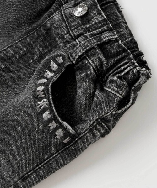 WASK（ワスク）の「カラー刺しゅうストレッチデニムパンツ(100~160cm)（デニムパンツ・キッズ・ブラック/ブルー・160cm/130cm/120cm/140cm/150cm）」の9枚目の写真