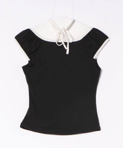 almo(アルモ)の「【LAMPOON】ドットリボンカットソー(Tシャツ/カットソー・レディース・ブラック・MEDIUM/SMALL/LARGE)」の5枚目の写真