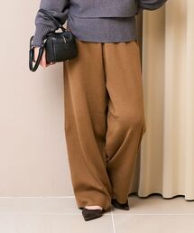 《WEB限定アイテム》スムースニットイージーパンツ