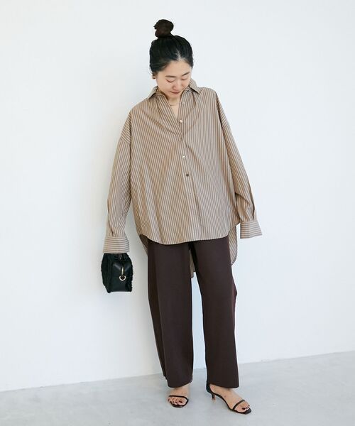 le.coeur blanc(ルクールブラン)の「《WEB限定アイテム》スムースニットイージーパンツ(その他パンツ・レディース・ブラック/ブラウン/アイボリー/キャメル・38)」の20枚目の写真