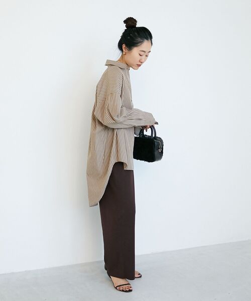 le.coeur blanc(ルクールブラン)の「《WEB限定アイテム》スムースニットイージーパンツ(その他パンツ・レディース・ブラック/ブラウン/アイボリー/キャメル・38)」の18枚目の写真