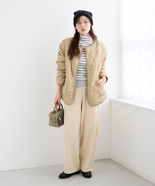 le.coeur blanc(ルクールブラン)の「《WEB限定アイテム》スムースニットイージーパンツ(その他パンツ・レディース・ブラック/ブラウン/アイボリー/キャメル・38)」の5枚目の写真