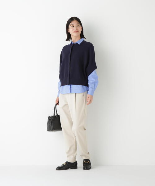 human woman(ヒューマンウーマン)の「◆ストレッチポンチワンタックテーパードパンツ(その他パンツ・レディース・ネイビー/ベージュ系その他2・SMALL/MEDIUM)」の20枚目の写真