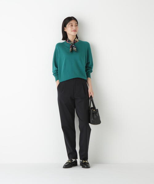 human woman(ヒューマンウーマン)の「◆ストレッチポンチワンタックテーパードパンツ(その他パンツ・レディース・ネイビー/ベージュ系その他2・SMALL/MEDIUM)」の16枚目の写真