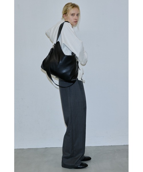 ウスマチ2WAYワンハンドルショルダー / ソフトフェイクレザースクエア