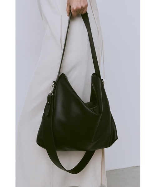 ウスマチ2WAYワンハンドルショルダー / ソフトフェイクレザースクエア