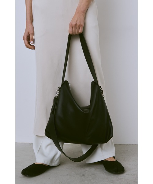 ウスマチ2WAYワンハンドルショルダー / ソフトフェイクレザースクエア