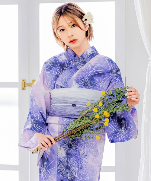 セール】Clarus レディース 女性浴衣2点セット （浴衣＋グラデ