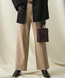 TRストレッチギャバ ワイド パンツ
