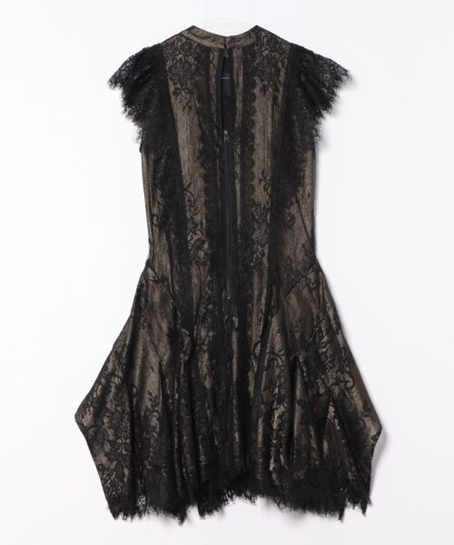 ALLSAINTS クルーネック　アシンメトリー　スケ　ドレス ALLSAINTS クルーネック アシンメトリー スケ ドレス