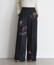 Eimee Law | テキスト馬柄ptパイピングセンタープレスパンツ(その他パンツ)