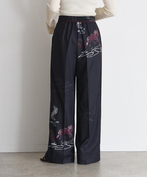 テキスト馬柄ptパイピングセンタープレスパンツ Eimee Law