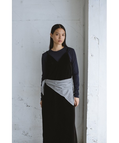 STYLEMIXER（スタイルミキサー）の「ベロアレイヤーキャミワンピース（ワンピース・レディース・ブラック/ブラウン/ベージュ・SMALL/MEDIUM）」の8枚目の写真