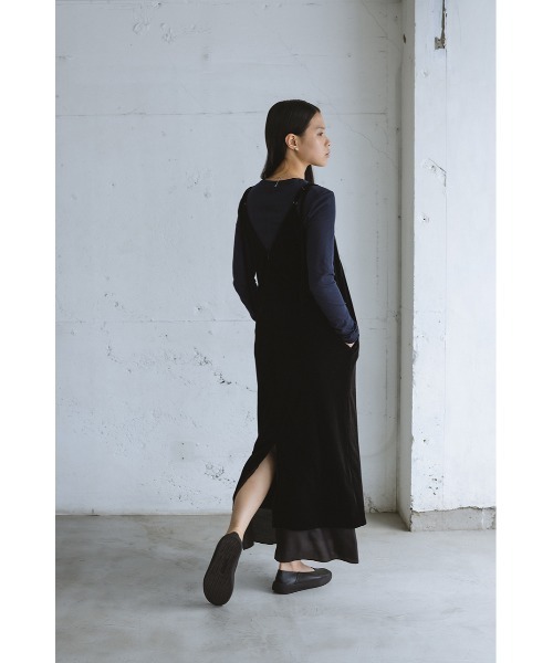 STYLEMIXER（スタイルミキサー）の「ベロアレイヤーキャミワンピース（ワンピース・レディース・ブラック/ブラウン/ベージュ・SMALL/MEDIUM）」の10枚目の写真