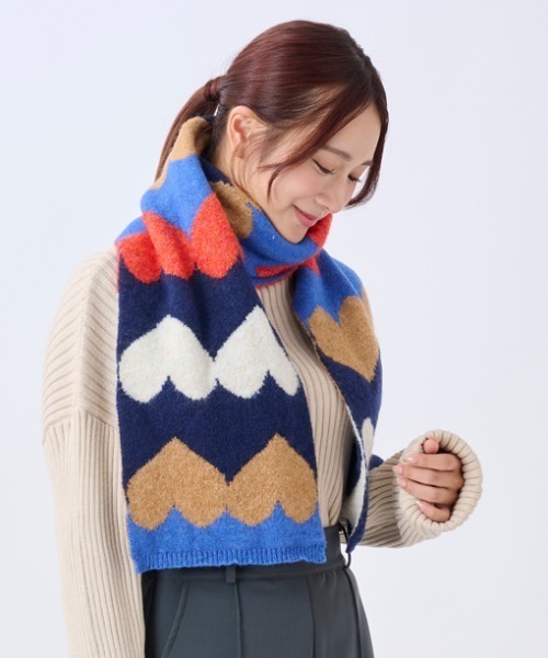 美品】beauty:beast ビューティビースト 薄手ニットマフラー&手袋 美品