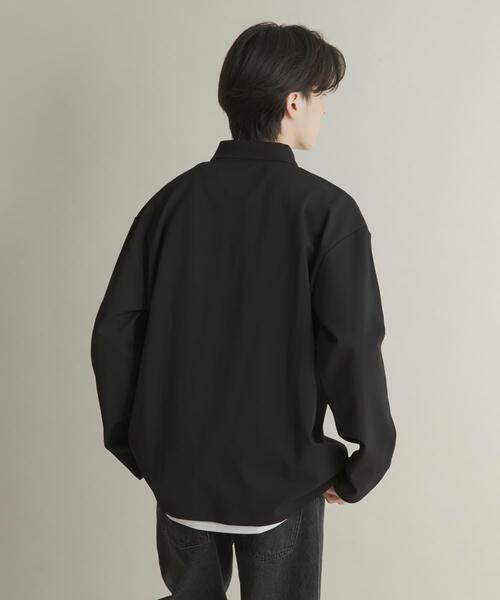 SENSE OF PLACE by URBAN RESEARCH（センスオブプレイスバイアーバンリサーチ）の「カノコルーズロングスリーブポロシャツ（ポロシャツ・メンズ・ブラック/ブラウン/グリーン・MEDIUM/LARGE）」の8枚目の写真