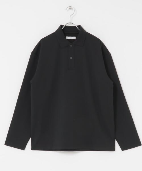 COLLAR LESS POLO カラーレスロングスリーブポロシャツ RLX テーラード フィット ロングスリーブ ポロシャツ
